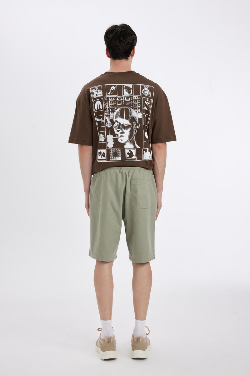 DeFacto Green Man Regular Fit Bermuda Shorts Casual - Image 5